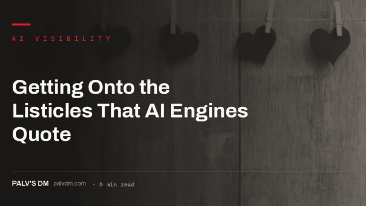 Earning inclusion in the third-party roundups AI engines cite for recommendations