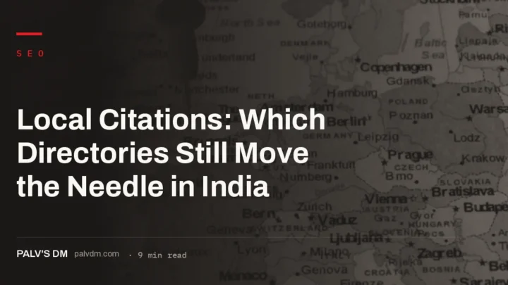 A map of local business citation directories worth prioritising for local SEO in India