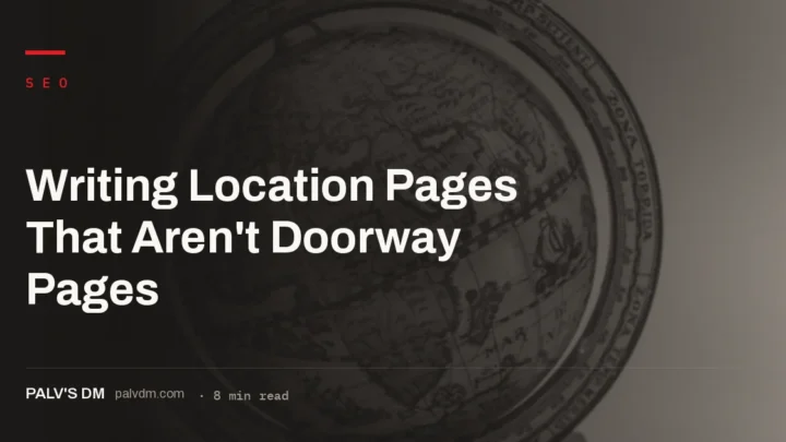 Location pages rank when they prove local relevance, not when they just swap the city name