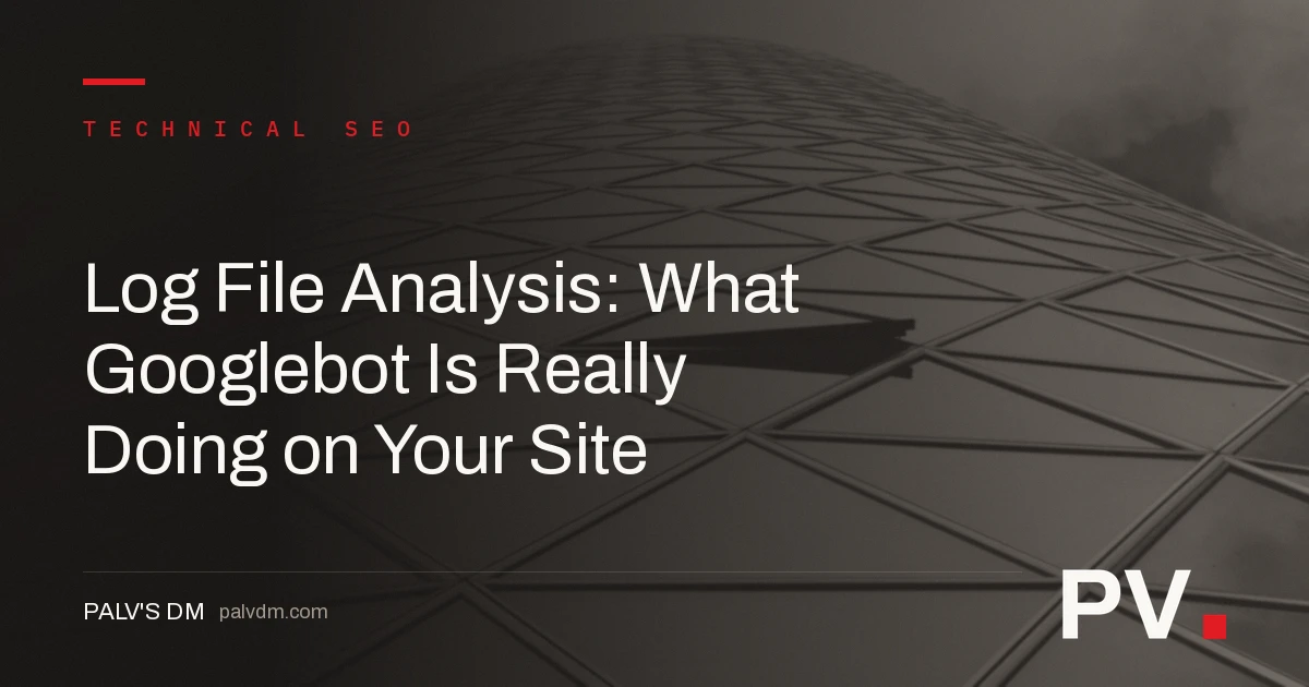 Log File Analysis: What Googlebot Is Really Doing on Your Site — featured image