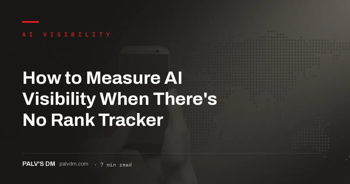 Measuring AI visibility by triangulating prompt tests, GA4, server logs and Search Console