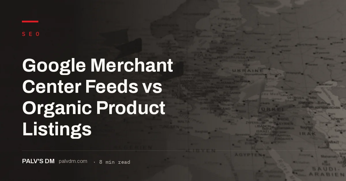 How Merchant Center free listings and organic product SEO complement each other