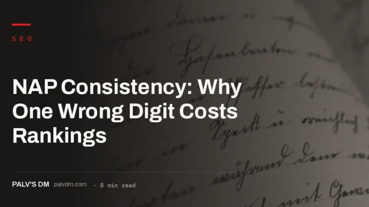 Inconsistent name, address, and phone data across the web undermines local ranking trust