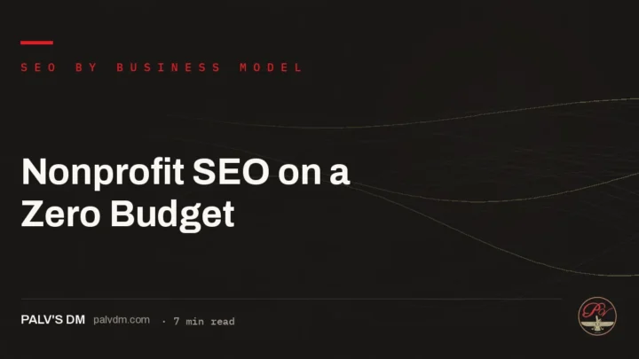 Nonprofit SEO on a Zero Budget — hero image