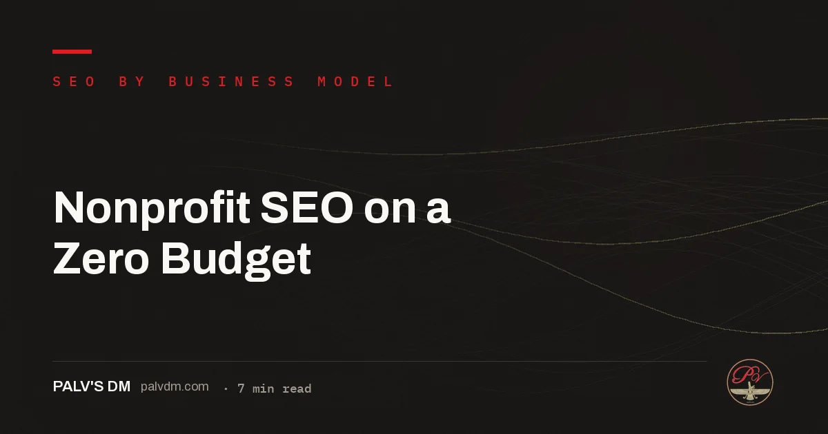 Nonprofit SEO on a Zero Budget — hero image