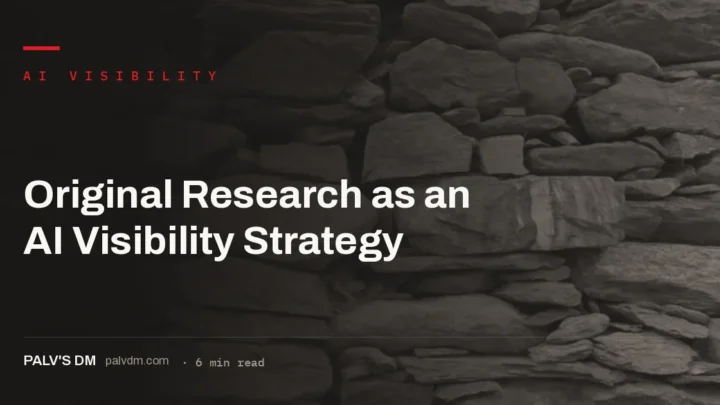 Original research creating facts that can only be attributed to your brand