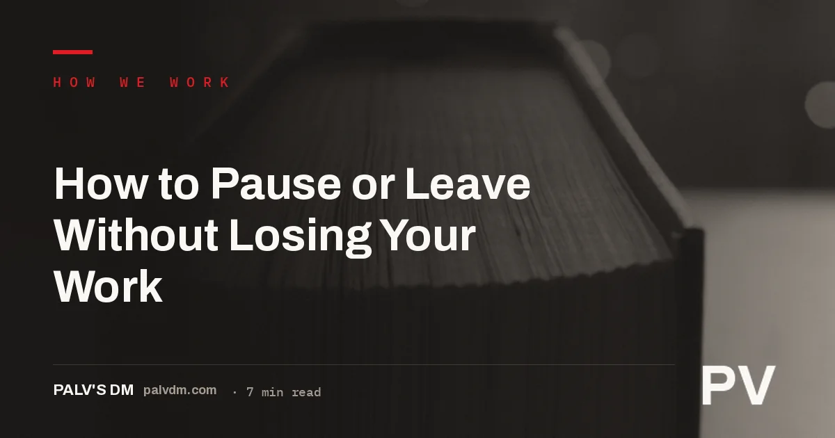 Ledger-style illustration representing account ownership when you pause or cancel an SEO service