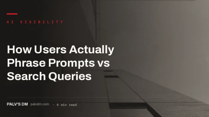 Prompts vs search queries: how conversational AI questions differ from clipped keywords