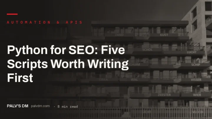 Architectural grid pattern representing structured automation scripts for SEO