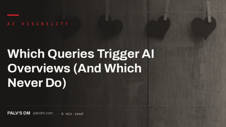 Which query types trigger AI Overviews: informational versus navigational intent