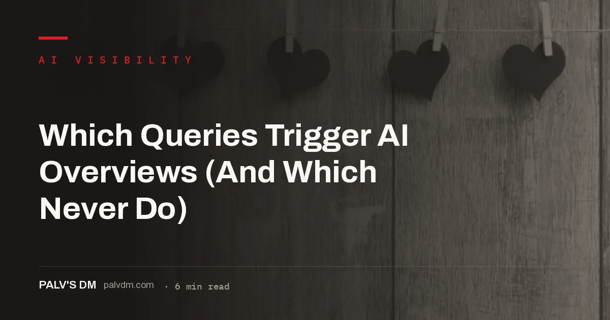 Which query types trigger AI Overviews: informational versus navigational intent