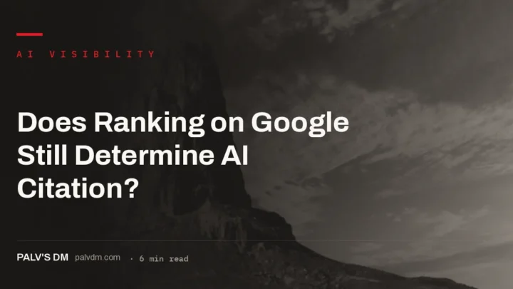 Ranking vs AI citation: only 17% of AI Overview citations now come from the top 10