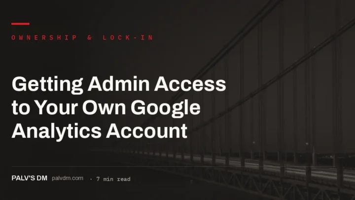 Recovering admin access to a locked Google Analytics account