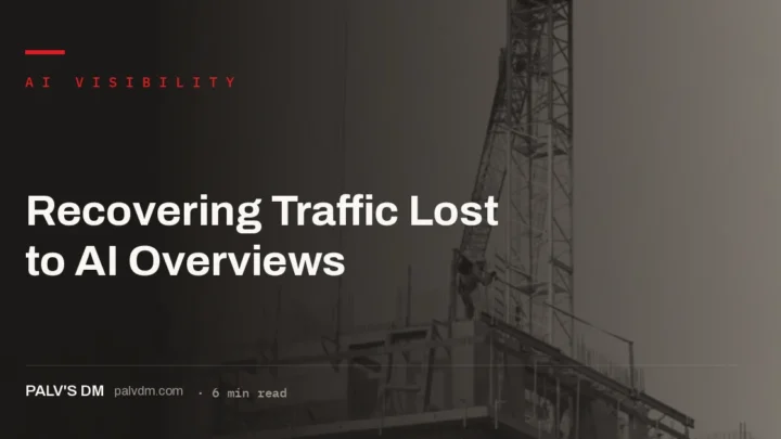 Recovering traffic lost to AI Overviews through citation, content shift and downstream capture
