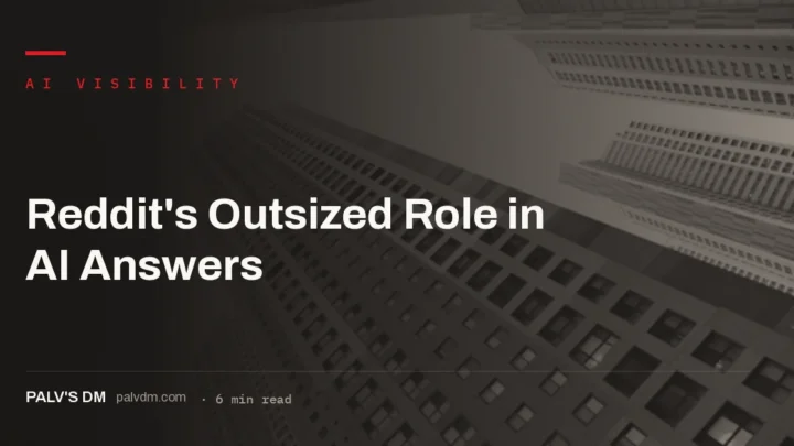 Reddit's outsized influence on AI answers as a trusted authentic-discussion source
