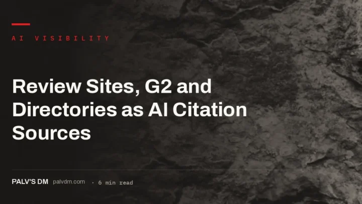 Review platforms and directories as independent evidence AI engines cite