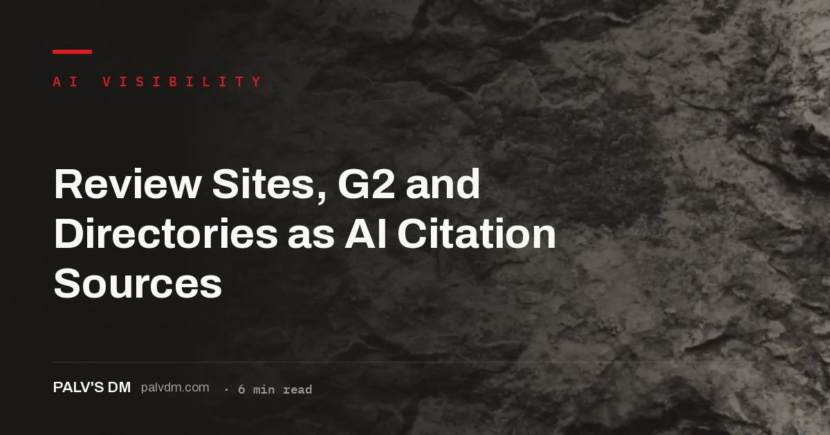 Review platforms and directories as independent evidence AI engines cite