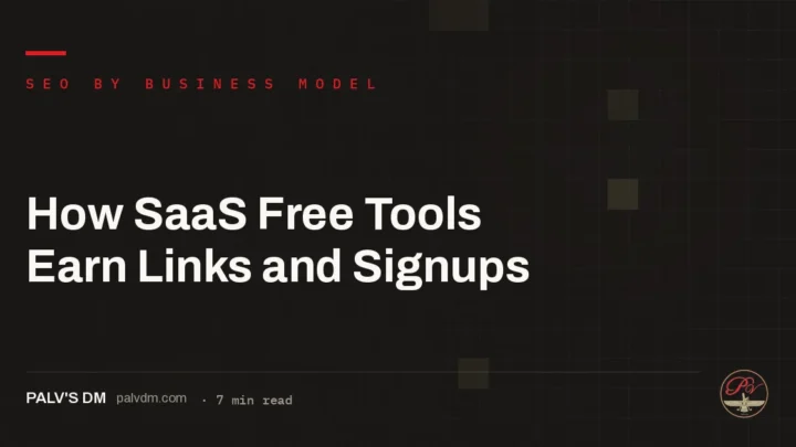 How SaaS Free Tools Earn Links and Signups — hero image