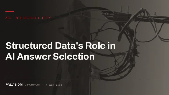 Structured data making content meaning explicit for AI answer selection