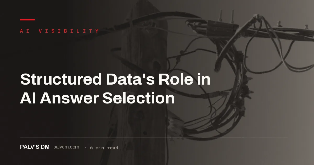 Structured data making content meaning explicit for AI answer selection