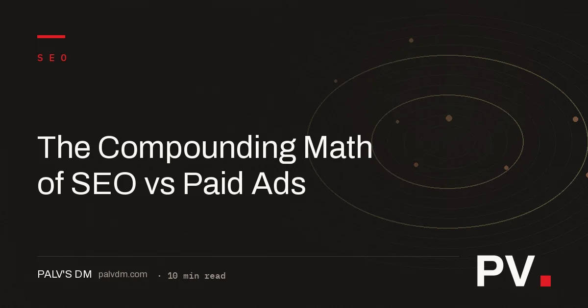 The Compounding Math of SEO vs Paid Ads