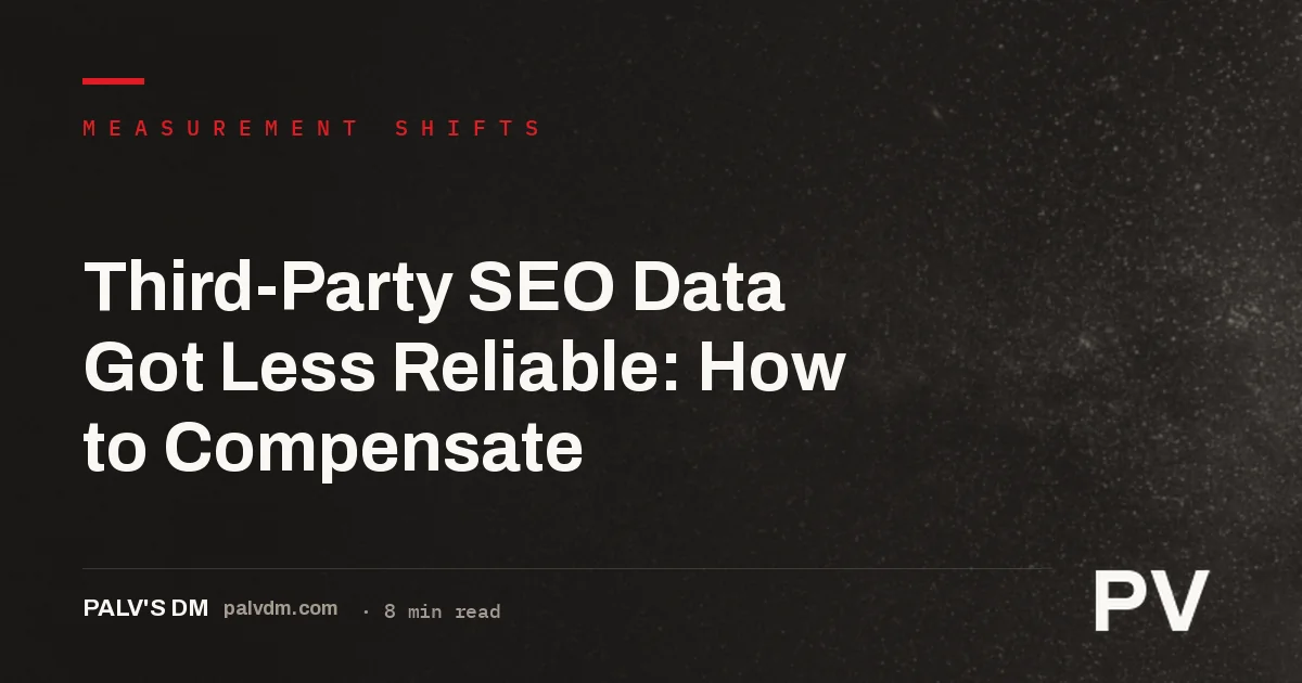 Third-party SEO tool data reliability illustrated with abstract dark long-exposure light trails
