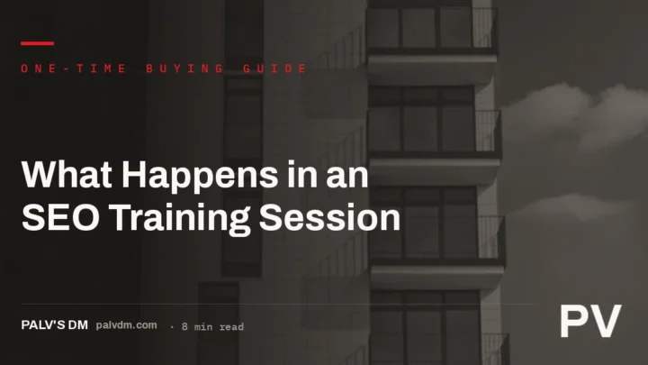 Illustration representing what happens in an SEO training session