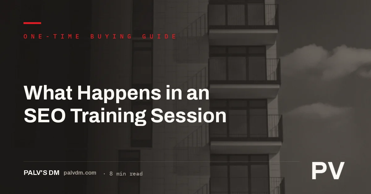 Illustration representing what happens in an SEO training session