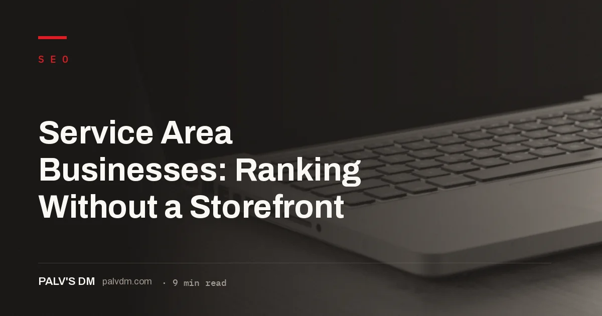 How service area businesses set up Google Business Profile without a storefront address