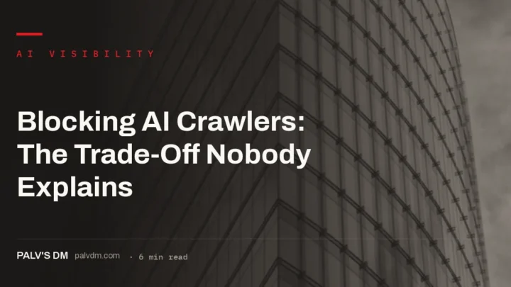 Blocking AI crawlers trade-off: training crawlers versus search crawlers explained