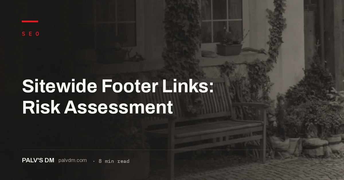 When a sitewide footer link is a normal partnership credit versus a link-scheme risk
