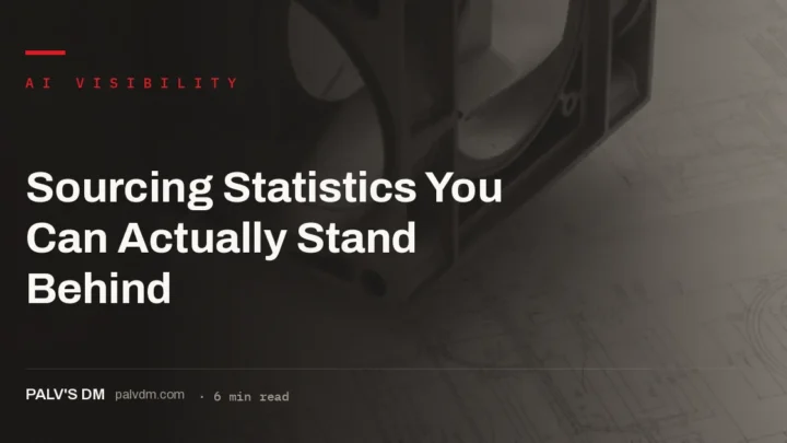 Tracing statistics to primary sources before publishing them in content