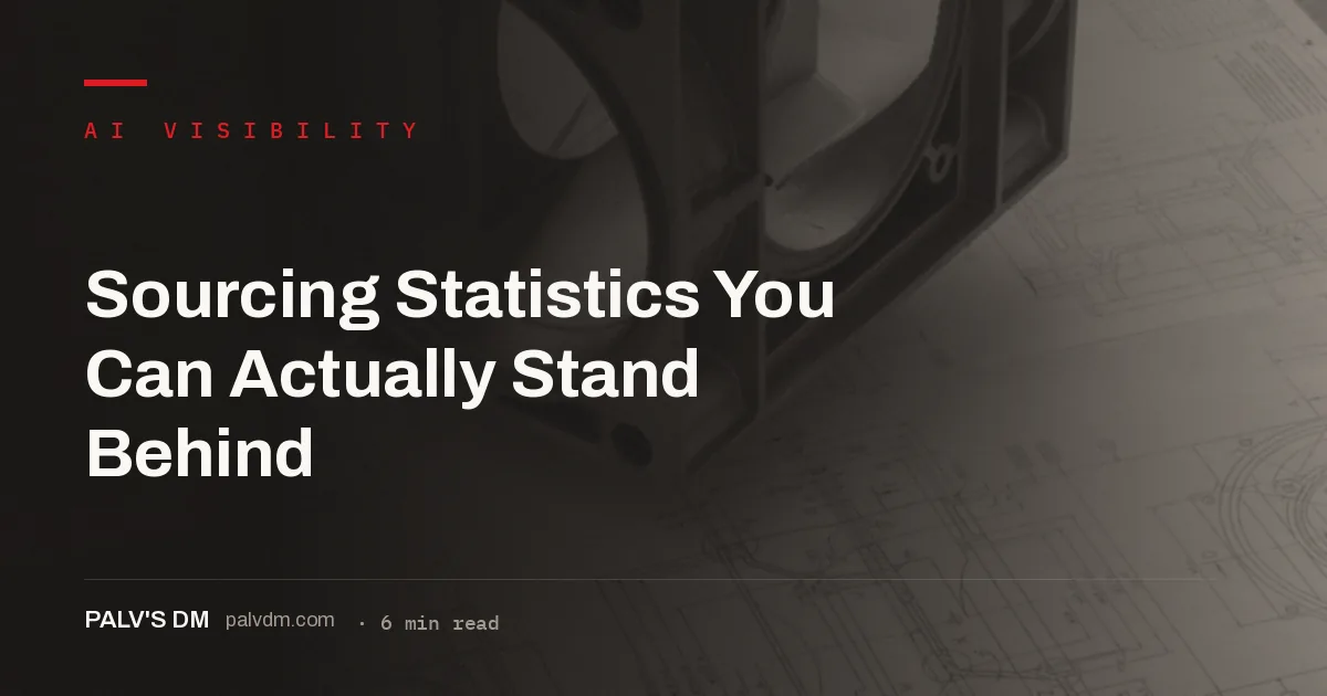 Tracing statistics to primary sources before publishing them in content
