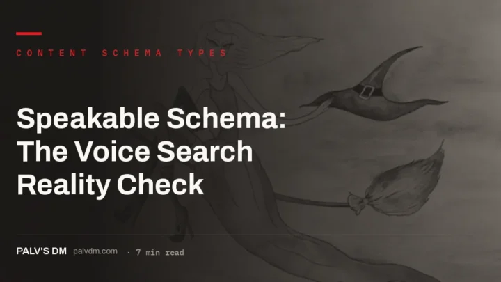 Speakable schema markup reality check for voice search