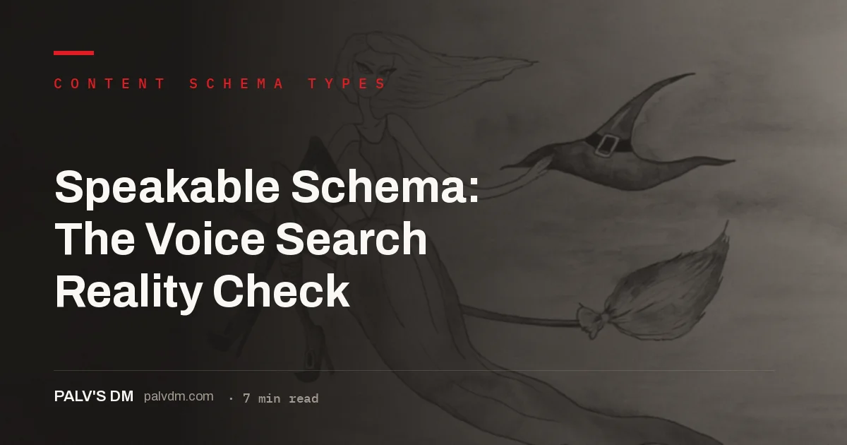 Speakable schema markup reality check for voice search