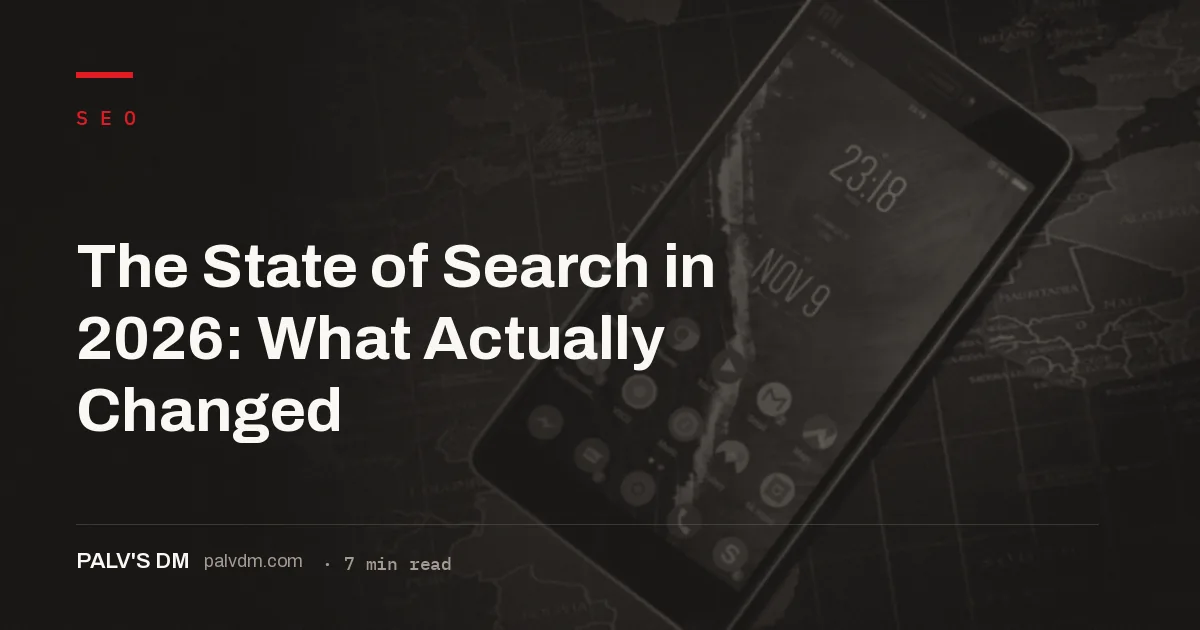 The state of search in 2026: zero-click, AI Overviews, AI Mode and the AI engine ecosystem