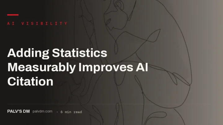Adding sourced statistics improves AI citation: why concrete numbers get quoted