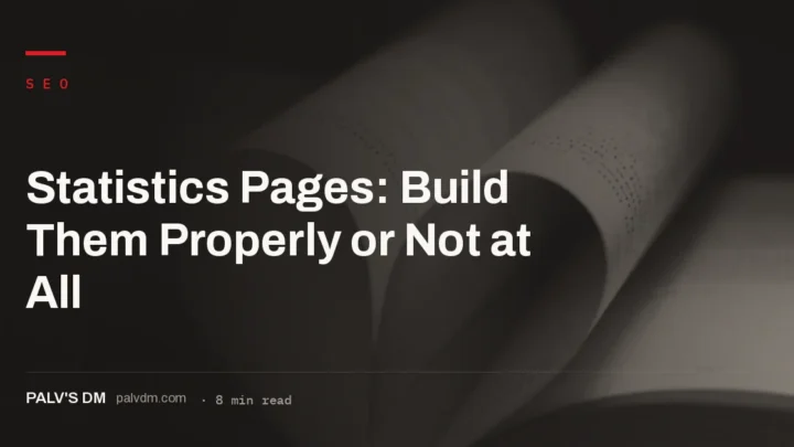 What separates a citable, link-earning statistics page from a thin unsourced roundup