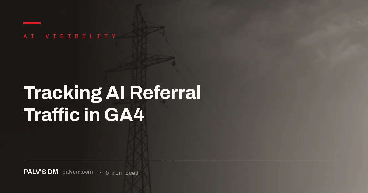 Tracking AI referral traffic in GA4 with a custom channel group ordered above Referral