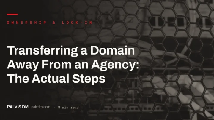 Domain transfer process concept, server infrastructure
