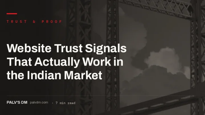 Steel scaffolding structure representing the framework of website trust signals