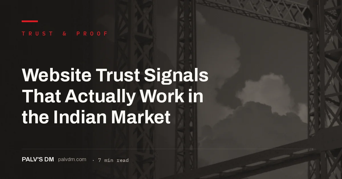 Steel scaffolding structure representing the framework of website trust signals