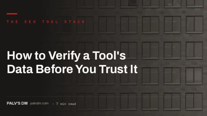 Dashboard comparing SEO tool data against Google Search Console figures