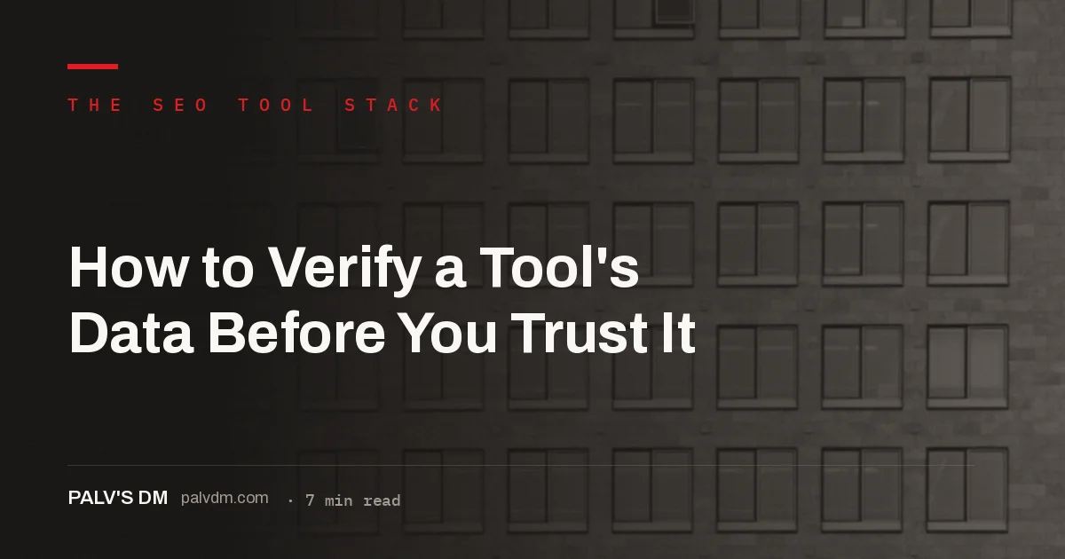 Dashboard comparing SEO tool data against Google Search Console figures