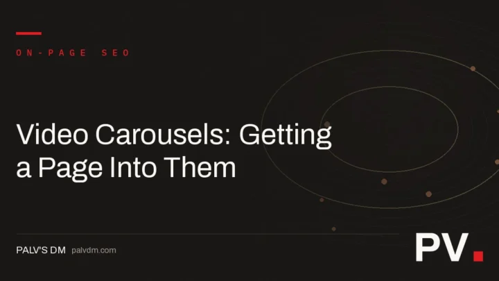 Video Carousels: Getting a Page Into Them — featured image