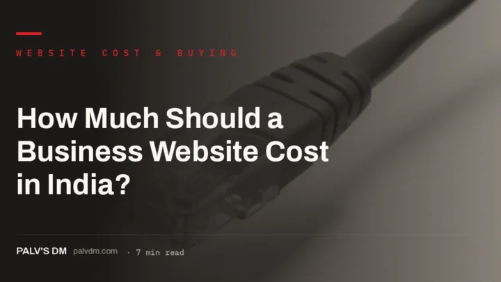 Scaffolding structure representing building a business website budget in India