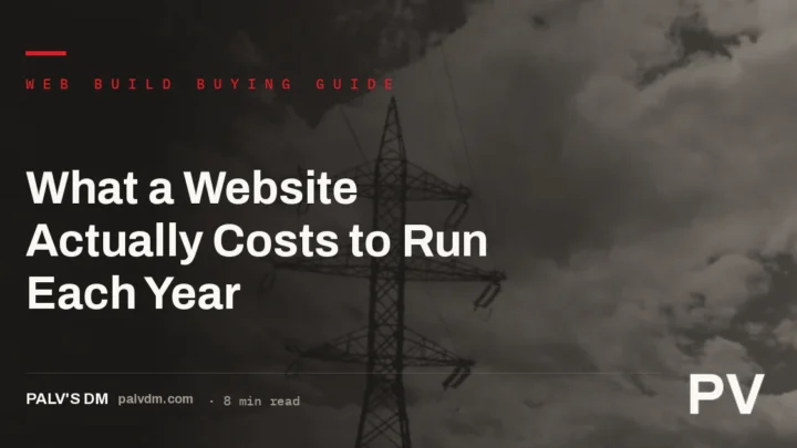 Illustrated header for What a Website Actually Costs to Run Each Year, a guide on website maintenance cost in India