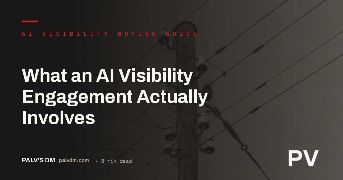 Dark server infrastructure background representing an AI visibility engagement