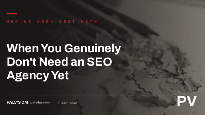 A founder's checklist deciding whether the business is ready to hire an SEO agency