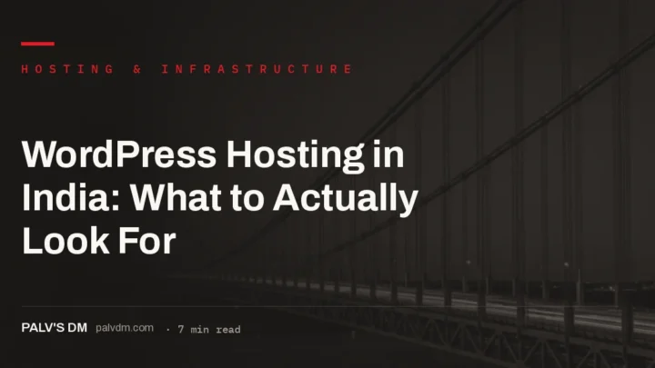 Server infrastructure representing WordPress hosting choices for businesses in India